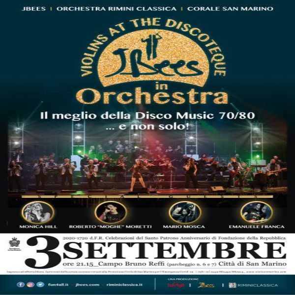 San Marino. JBEES in concerto per la festa del 3 Settembre