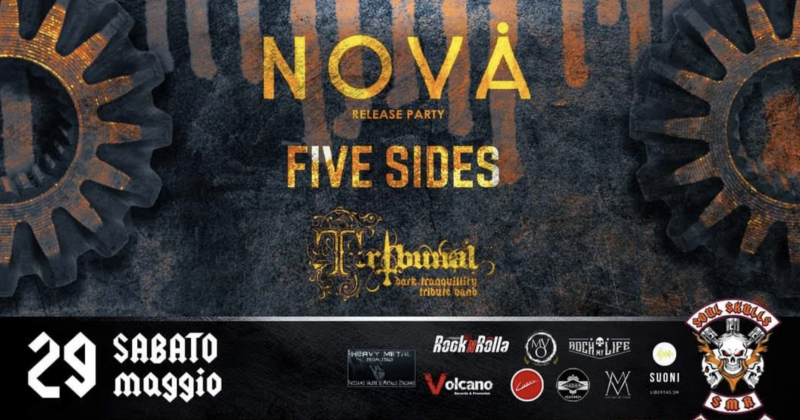 Allo Skulls Club di San Marino torna la musica live con “Nova Release Party – Five Sides – Tribunal”