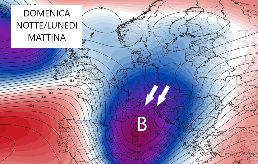 San Marino. Meteo: continua il flusso instabile di vento artico-marittimo verso il Mediterraneo