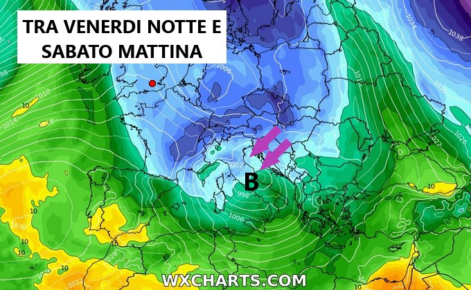 San Marino. Meteo: fronte perturbato invernale da monitorare tra venerdì notte e sabato mattina, quota neve in calo