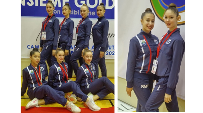 San Marino. Ritmica: 5° posto per la squadra biancazzurra al Campionato Nazionale d’Insieme Gold