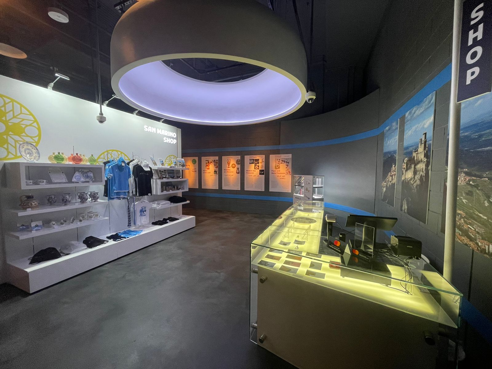 Lo shop del Padiglione San Marino tra gli aspetti più apprezzati dai visitatori ad Expo 2020 Dubai