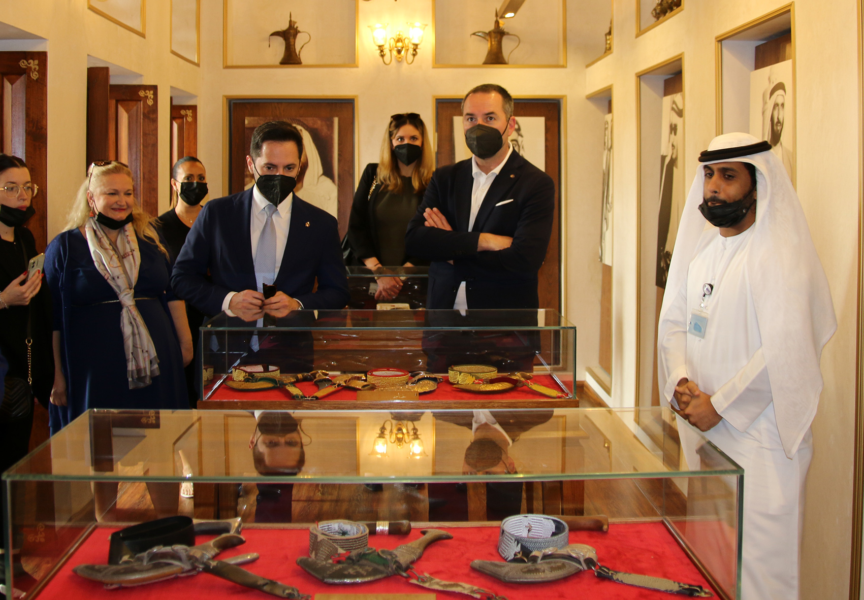 San Marino. I Segretari di Stato Lonfernini e Righi in visita al Cultural District di Al Fahidi