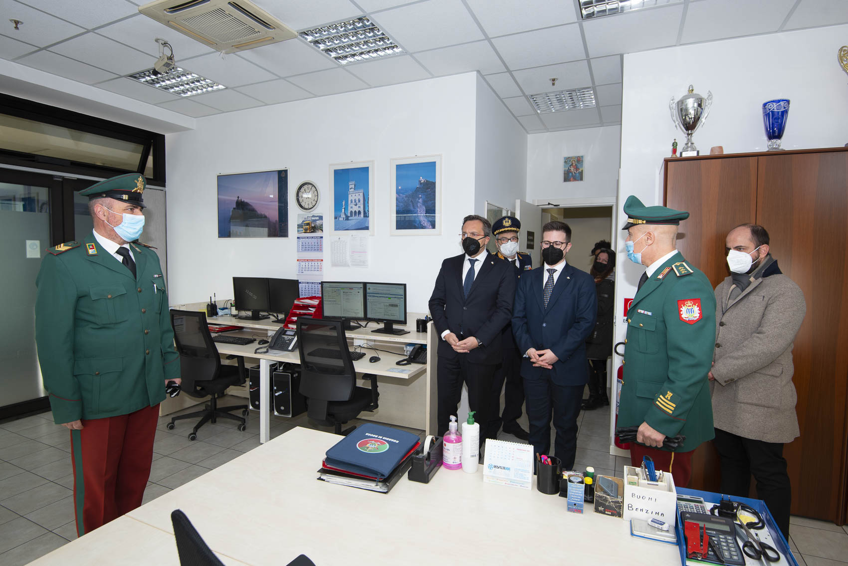 San Marino. Visita degli Ecc. Capitani Reggenti alla Guardia di Rocca