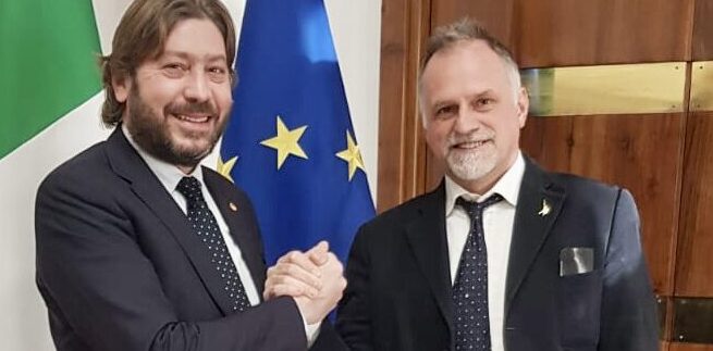 San Marino. Il Segretario di Stato Pedini Amati incontra a Roma  il Ministro Massimo Garavaglia