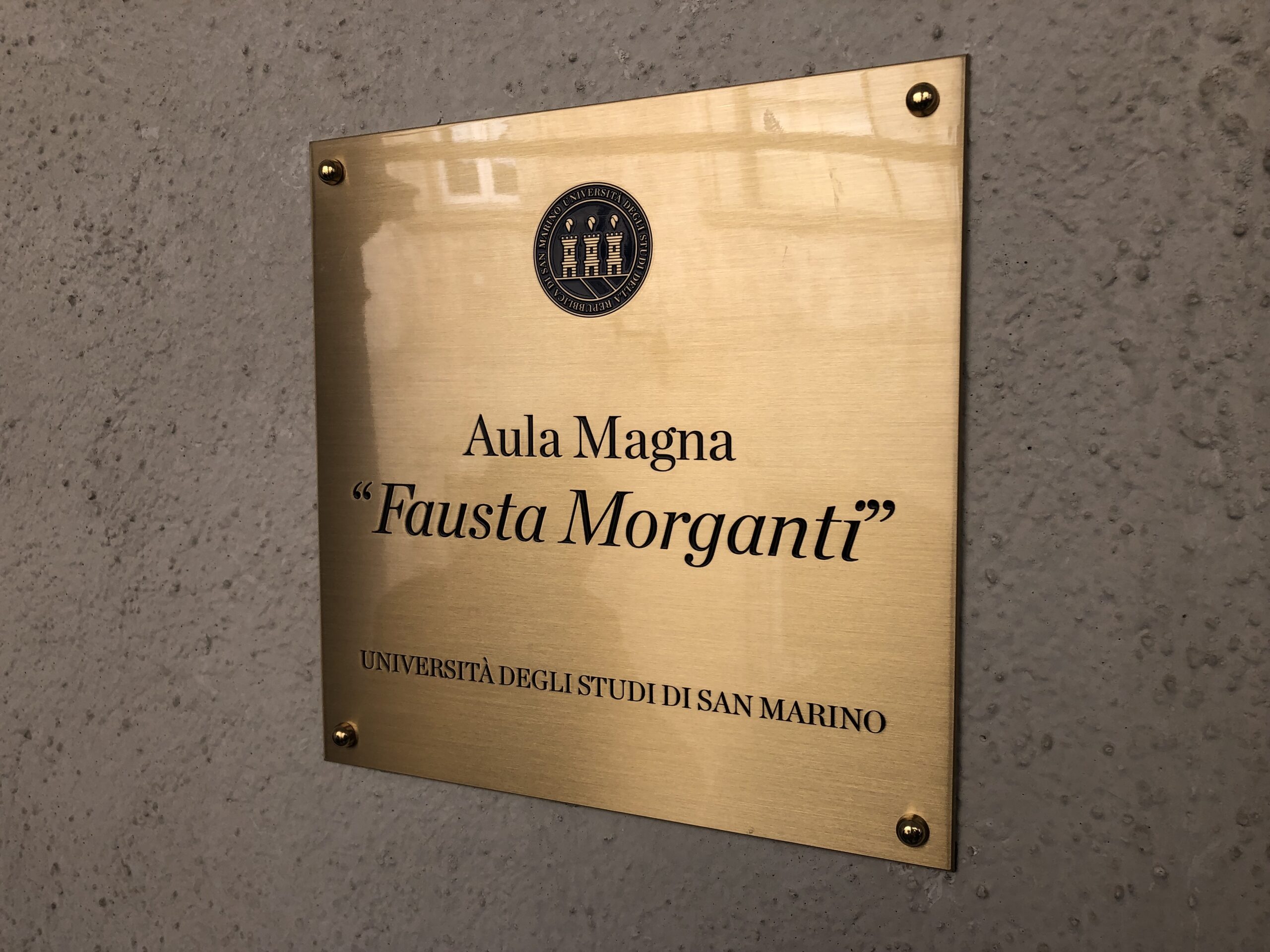 Intitolata a Fausta Morganti l’aula magna dell’Università di San Marino
