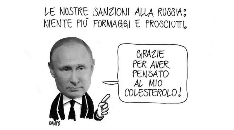 Satira. Gli effetti delle sanzioni di San Marino sulla Russia