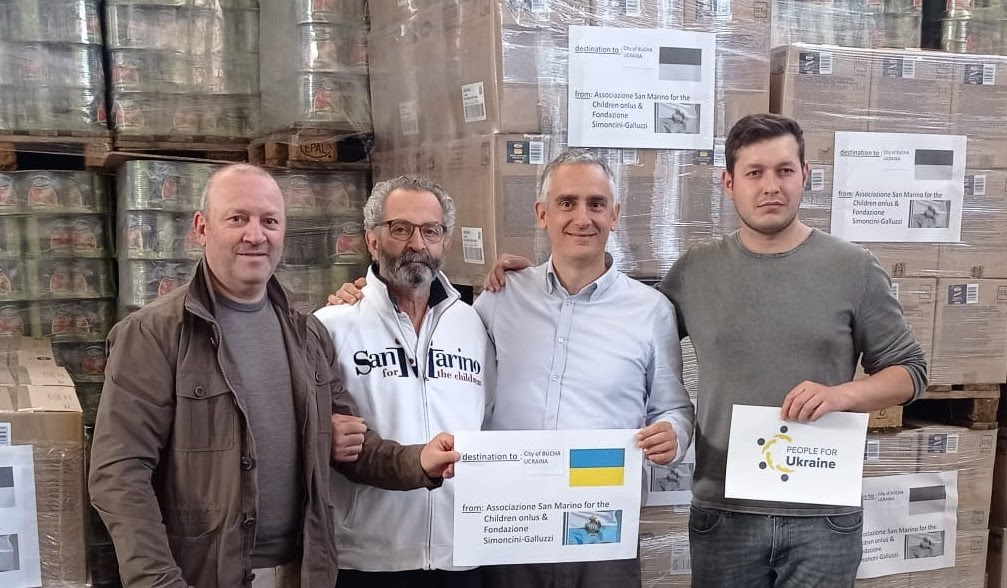 Il cuore grande di San Marino for the Children: inviati 41 quintali di beni alimentari in Ucraina