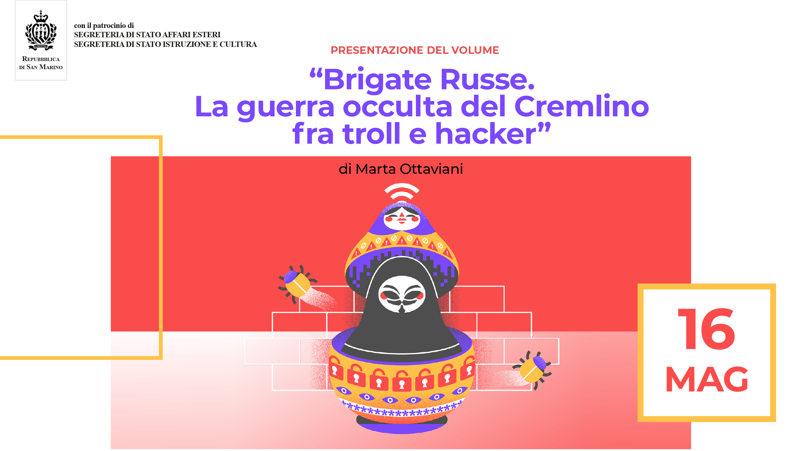 San Marino. Stasera una serata per scoprire la guerra occulta della Russia fra troll e hacker