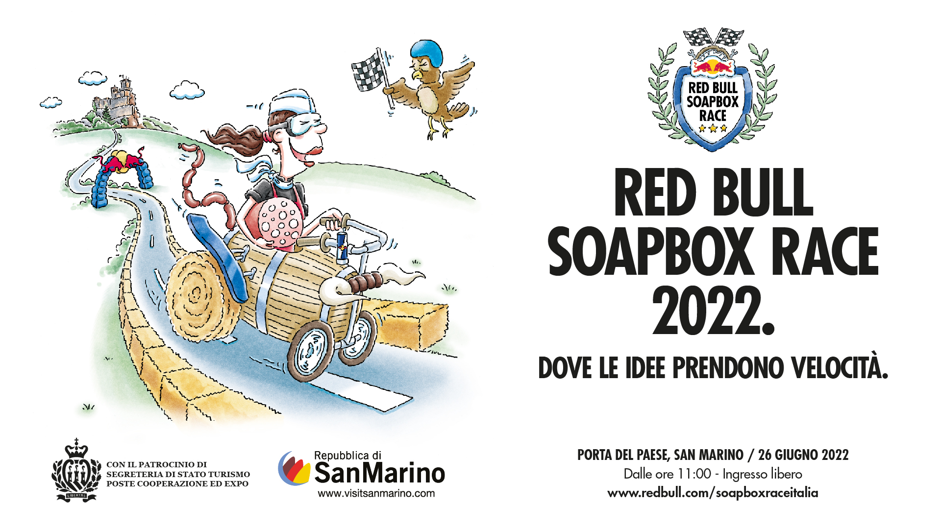 Si disputerà a San Marino la Red Bull Soapbox Race