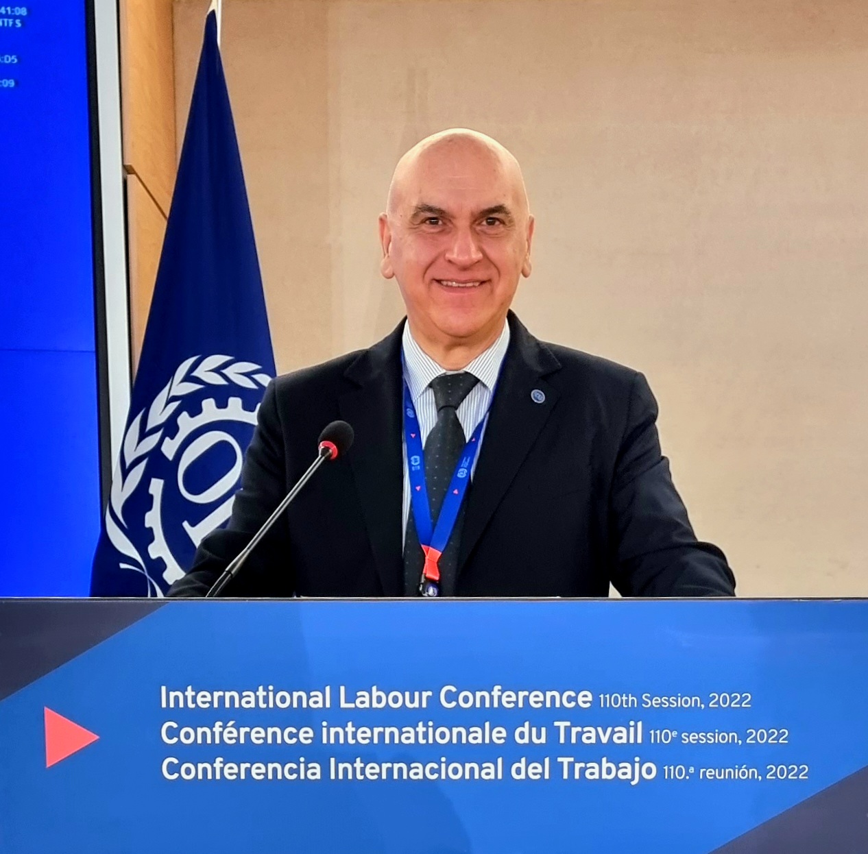 San Marino. Il vice segretario CDLS, Gianluigi Giardinieri, alla 110° Conferenza Internazionale del Lavoro