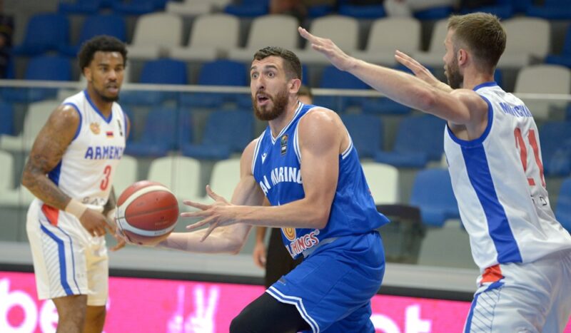 Basket, Europei dei Piccoli Stati: San Marino sconfitto dall’Armenia 78 a 66