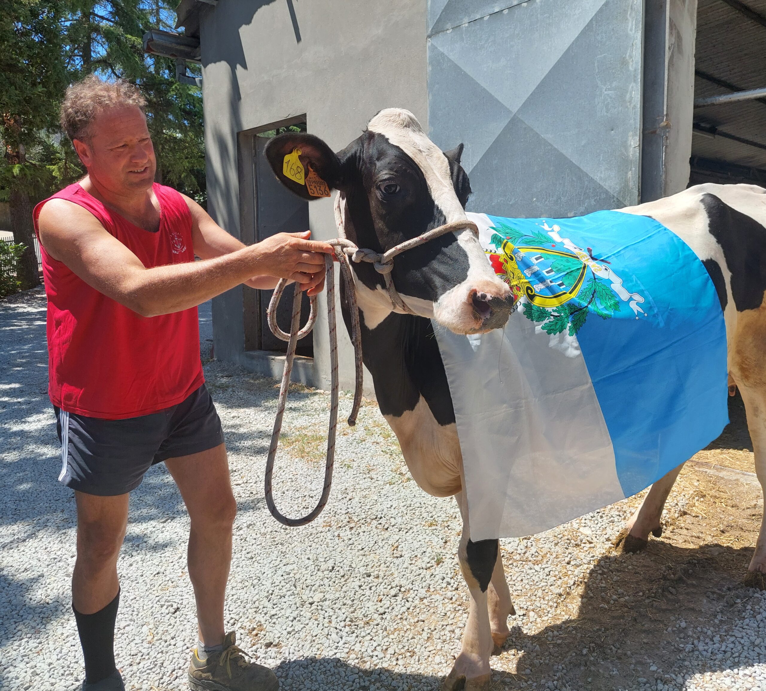I soci della centrale del latte di San Marino sul Pianello per protesta (senza mucca): “Vogliono affidarla alla grande distribuzione”