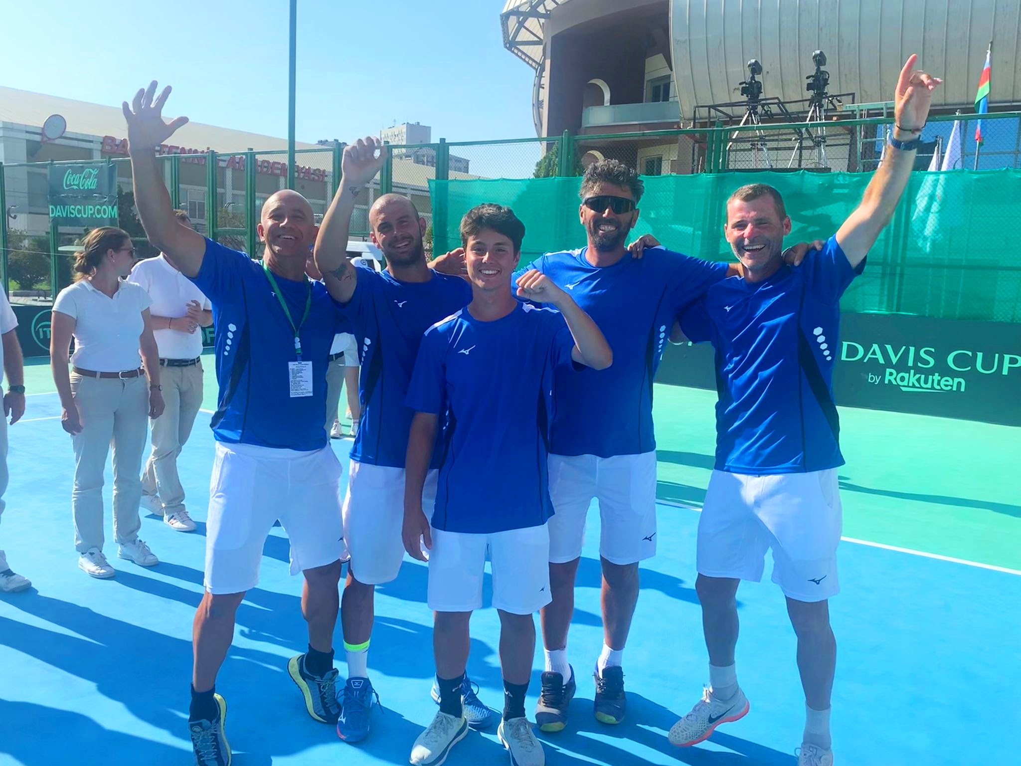 Tennis, San Marino batte l’Azerbaijan e centra la promozione al gruppo III di Coppa Davis