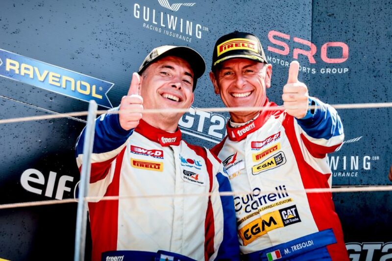 GT4 European Series: Paolo Meloni e Max Tresoldi centrano il loro primo podio della stagione nella pista di casa