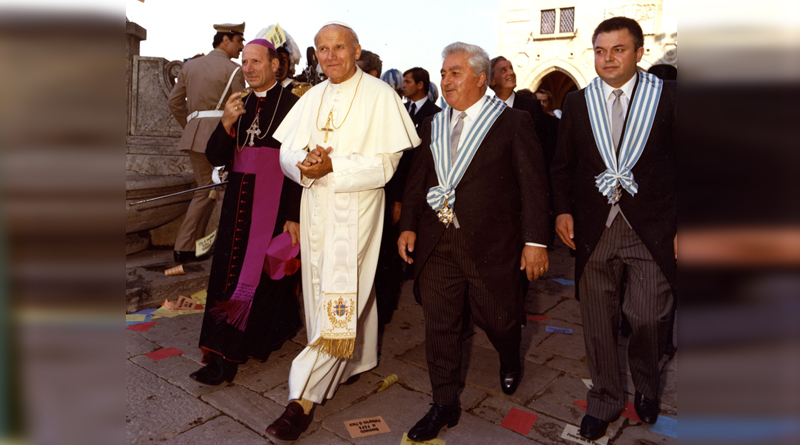 40 anni fa Giovanni Paolo II visita la Repubblica di San Marino. Primo Papa e Santo a salire sul Titano