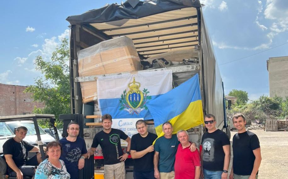 Tanti aiuti per l’Ucraina dalla Croce Rossa di San Marino