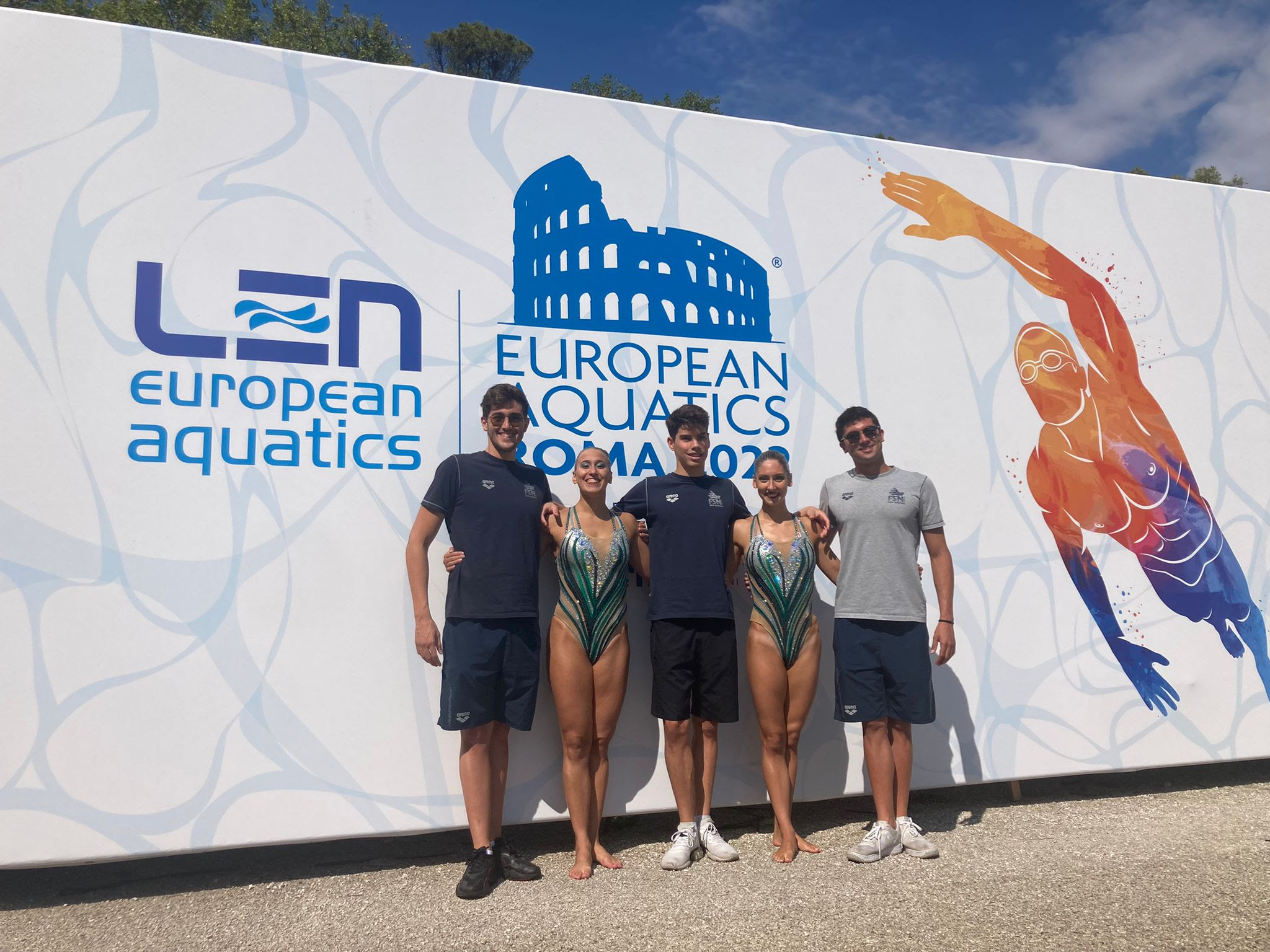San Marino continua a stupire agli Europei di nuoto: Verbena e Zonzini in finale nel duetto sincronizzato