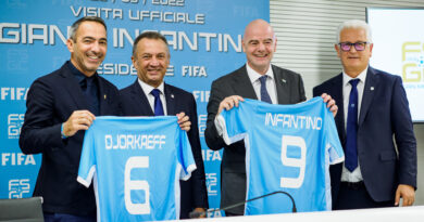 FIFA, il Presidente Infantino in visita a San Marino