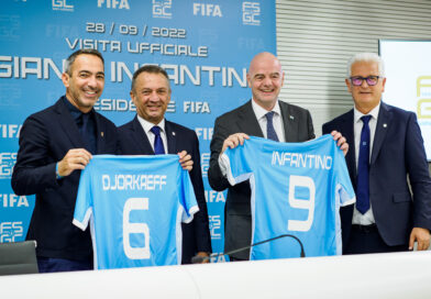 Calcio, il Presidente Fifa Gianni Infantino in visita a San Marino