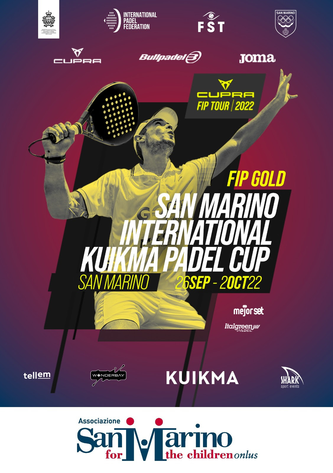 San Marino International Kuikma Padel Cup, evento tra sport e solidarietà