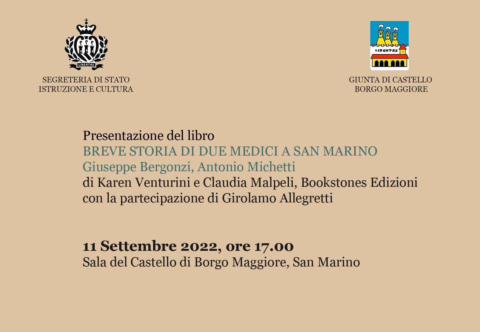 San Marino. La storia dei medici Giuseppe Bergonzi, Antonio Michetti raccontata in un libro. La presentazione domenica 11 settembre