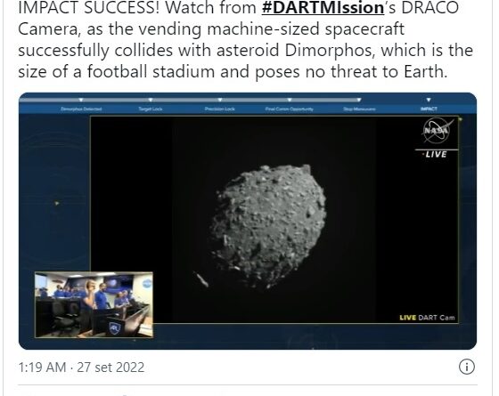 Anche un ricercatore di San Marino coinvolto nel progetto della sonda Dart della NASA
