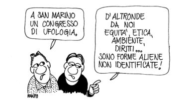 Satira. Ranfo e il Congresso Onu a San Marino sugli Ufo
