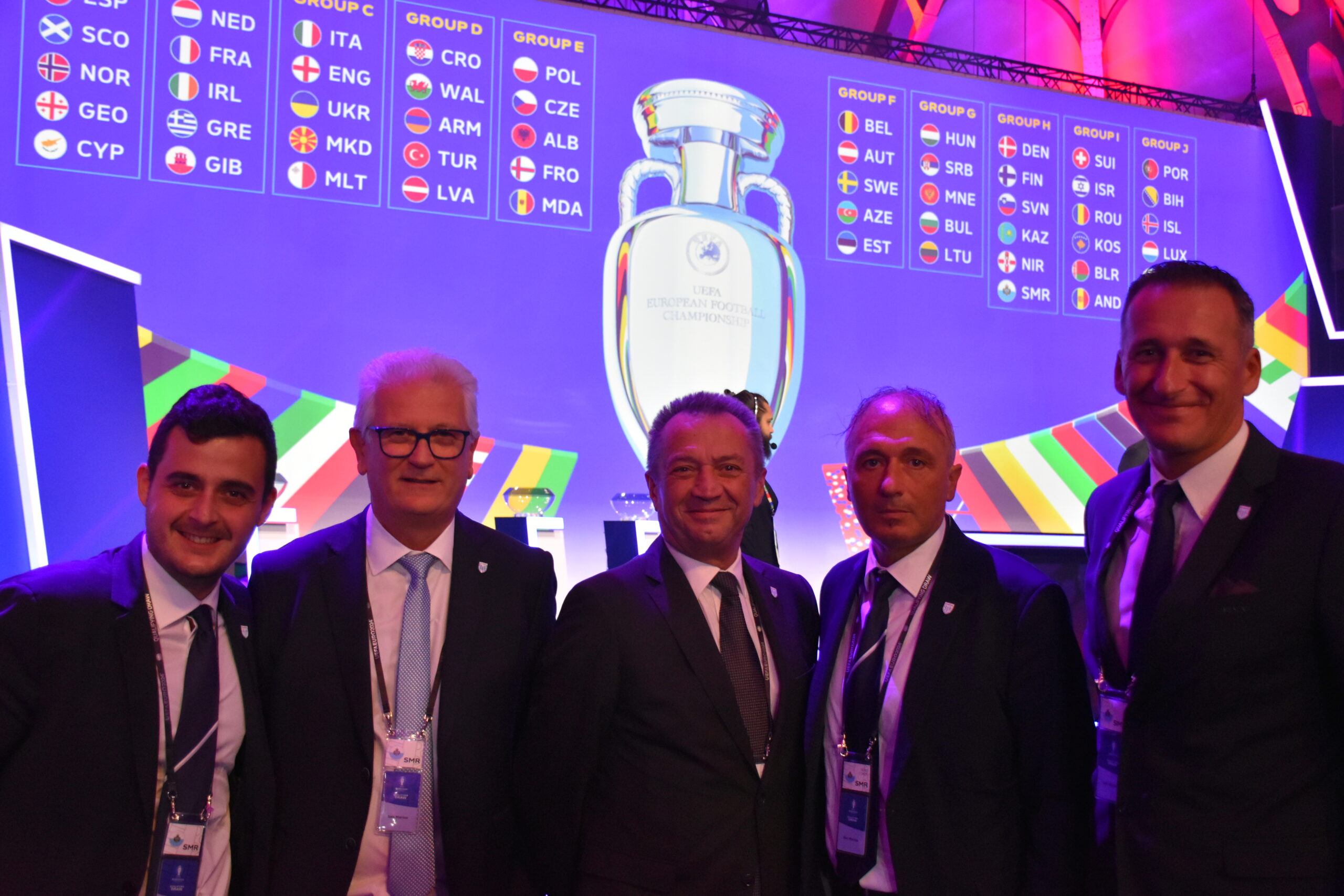 Euro 2024: San Marino sorteggiato nel Gruppo H