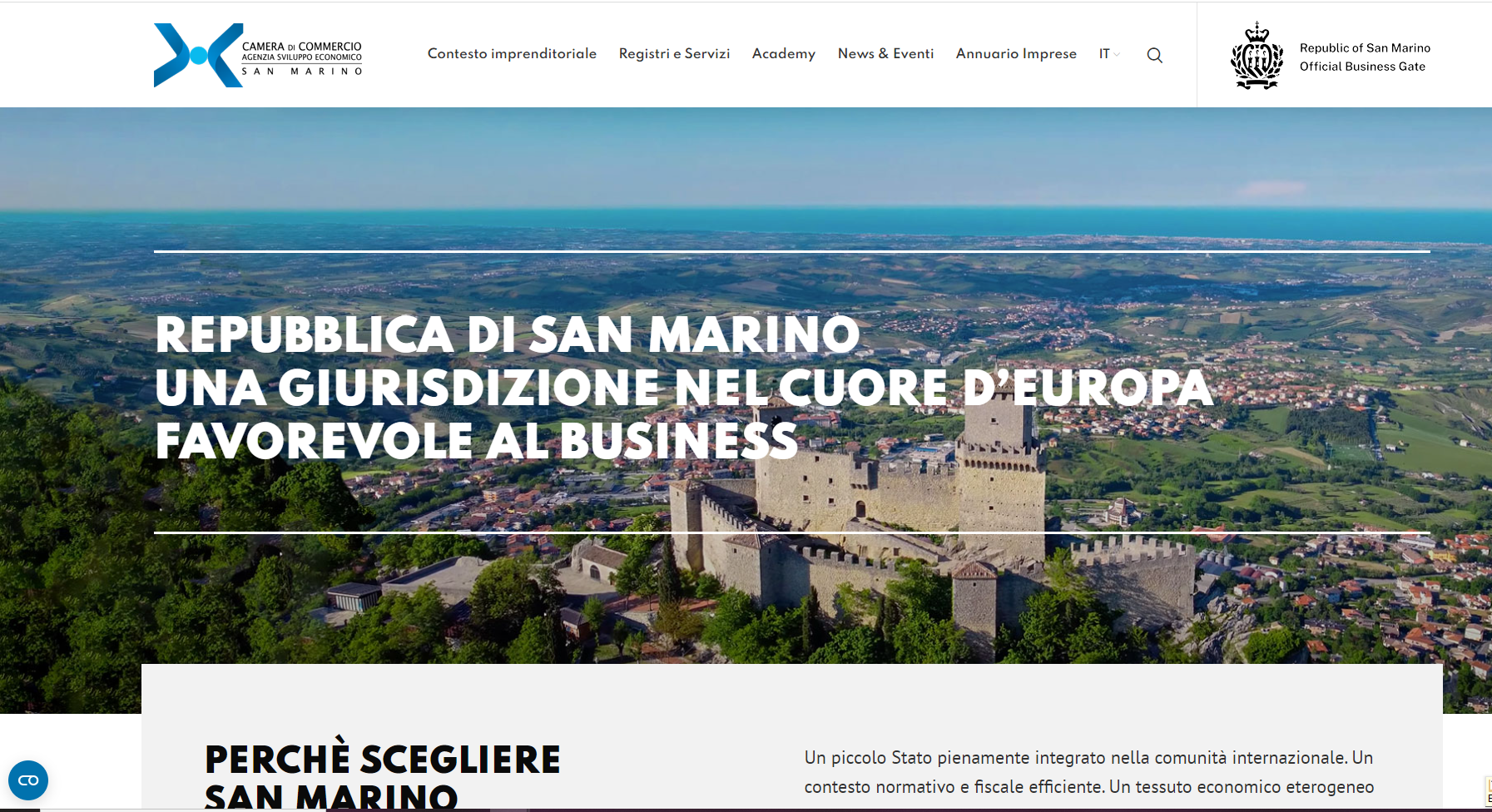 Presentato alla stampa il nuovo portale dell’Agenzia per lo Sviluppo Economico – Camera di Commercio di San Marino