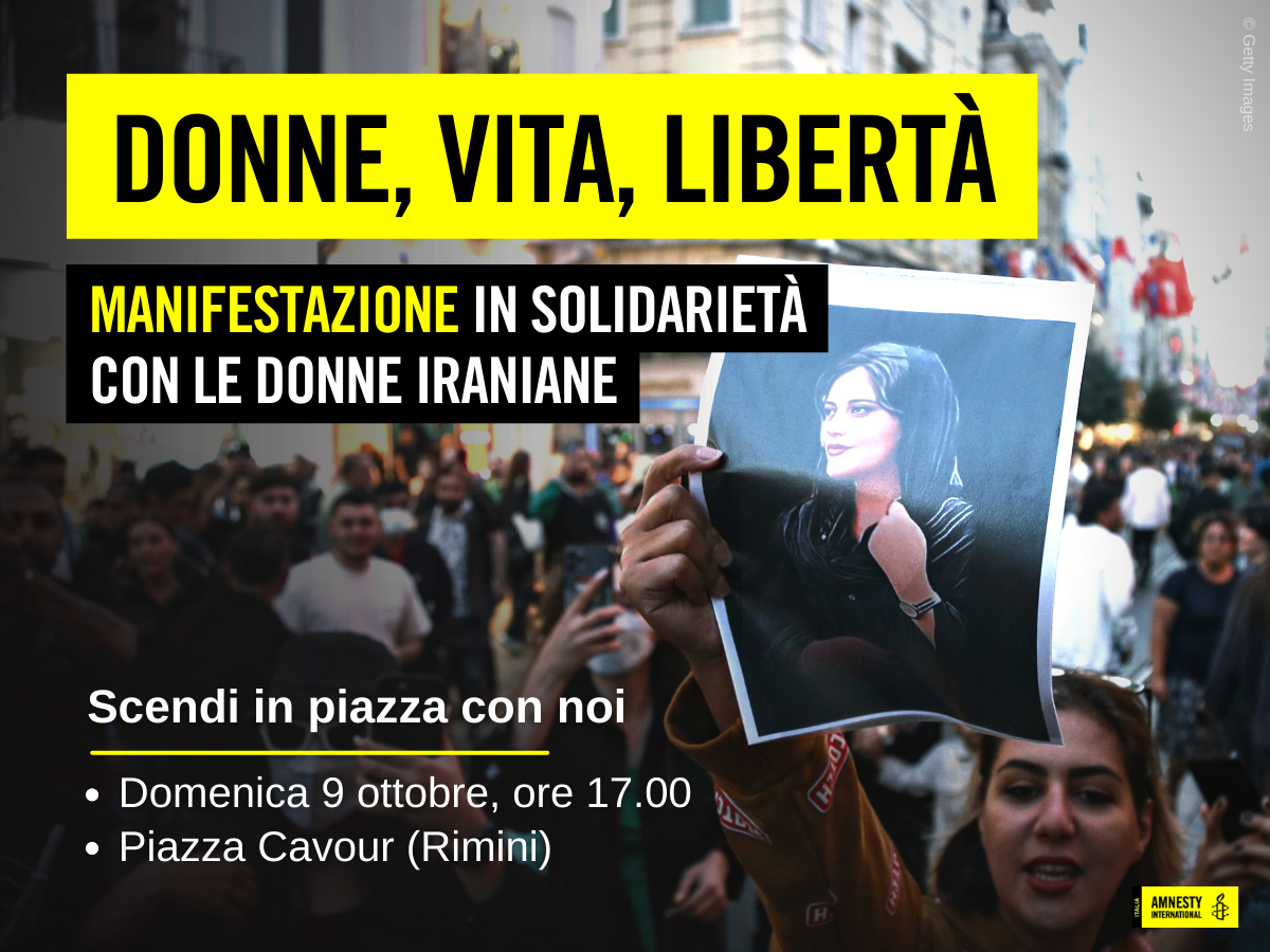 Rimini. Domenica manifestazione in solidarietà con le donne iraniane