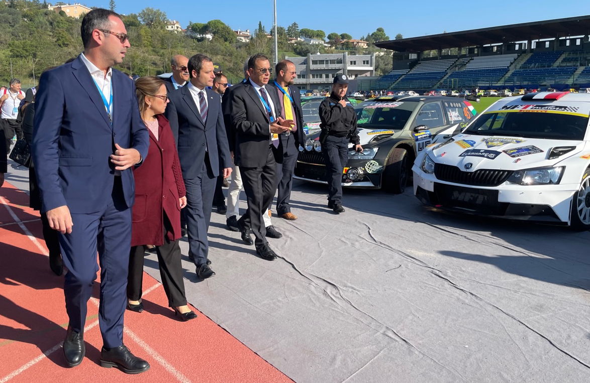 San Marino. I Capitani Reggenti e il Segretario di Stato per lo Sport in visita a Rallylegend