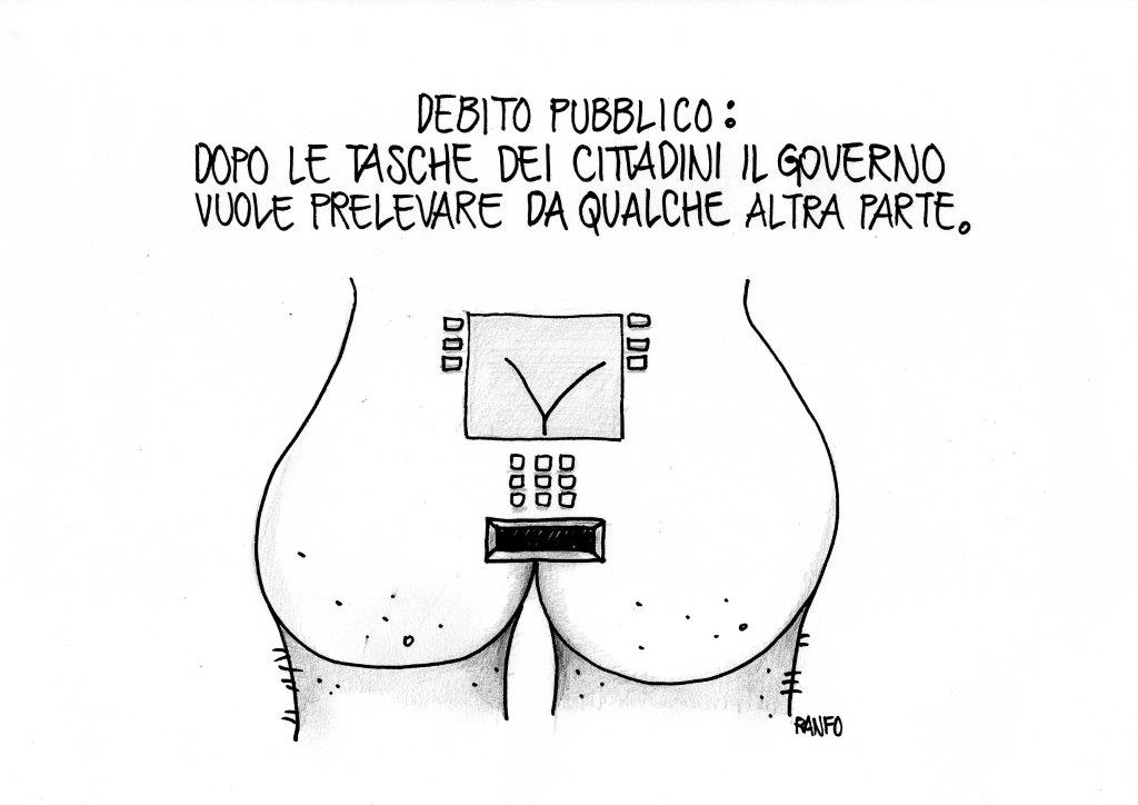 Satira. Debito pubblico a San Marino, governo pronto a prelevare da qualche altra parte