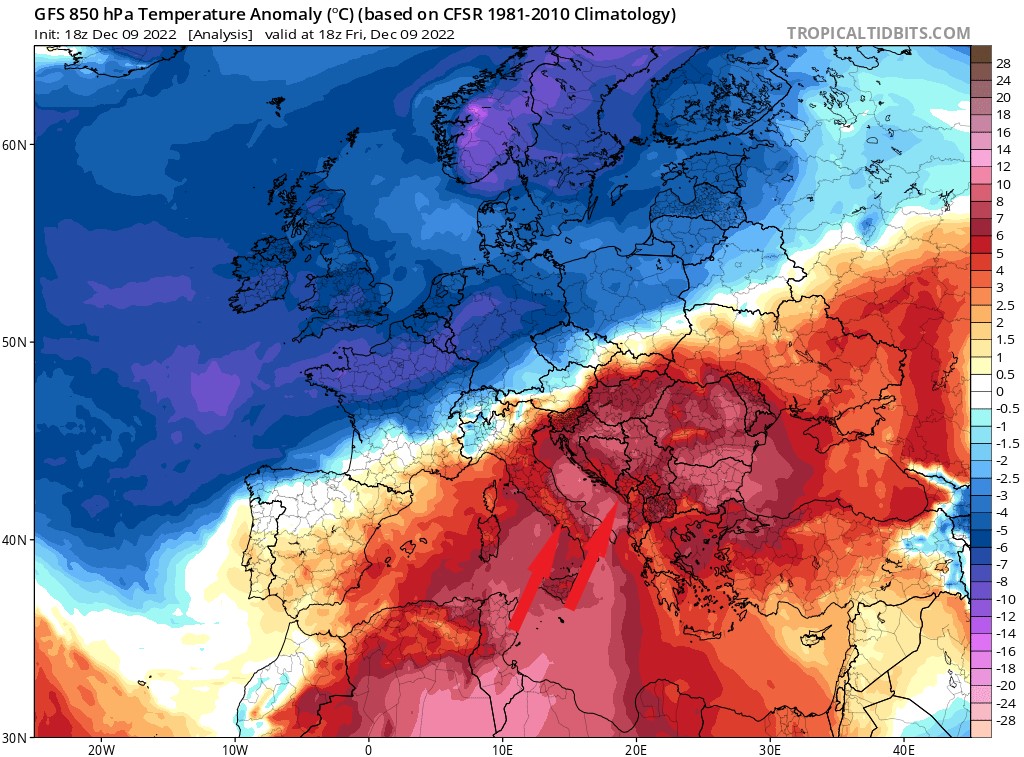 San Marino. Meteo: ancora una settimana instabile, temperatura in aumento da mercoledì/giovedì per venti meridionali