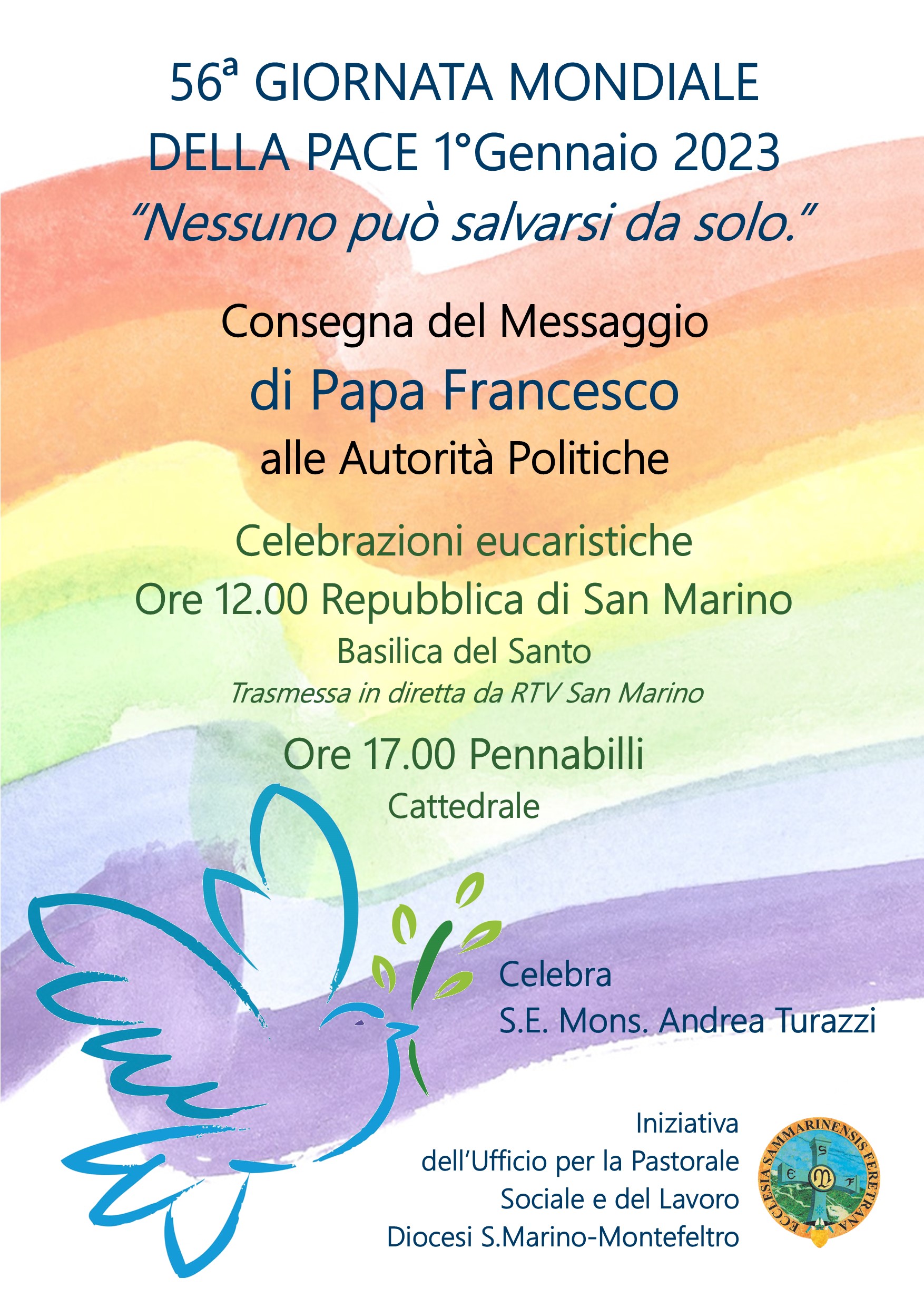 San Marino. Messaggio del Vescovo in occasione della 56esima Giornata mondiale della Pace