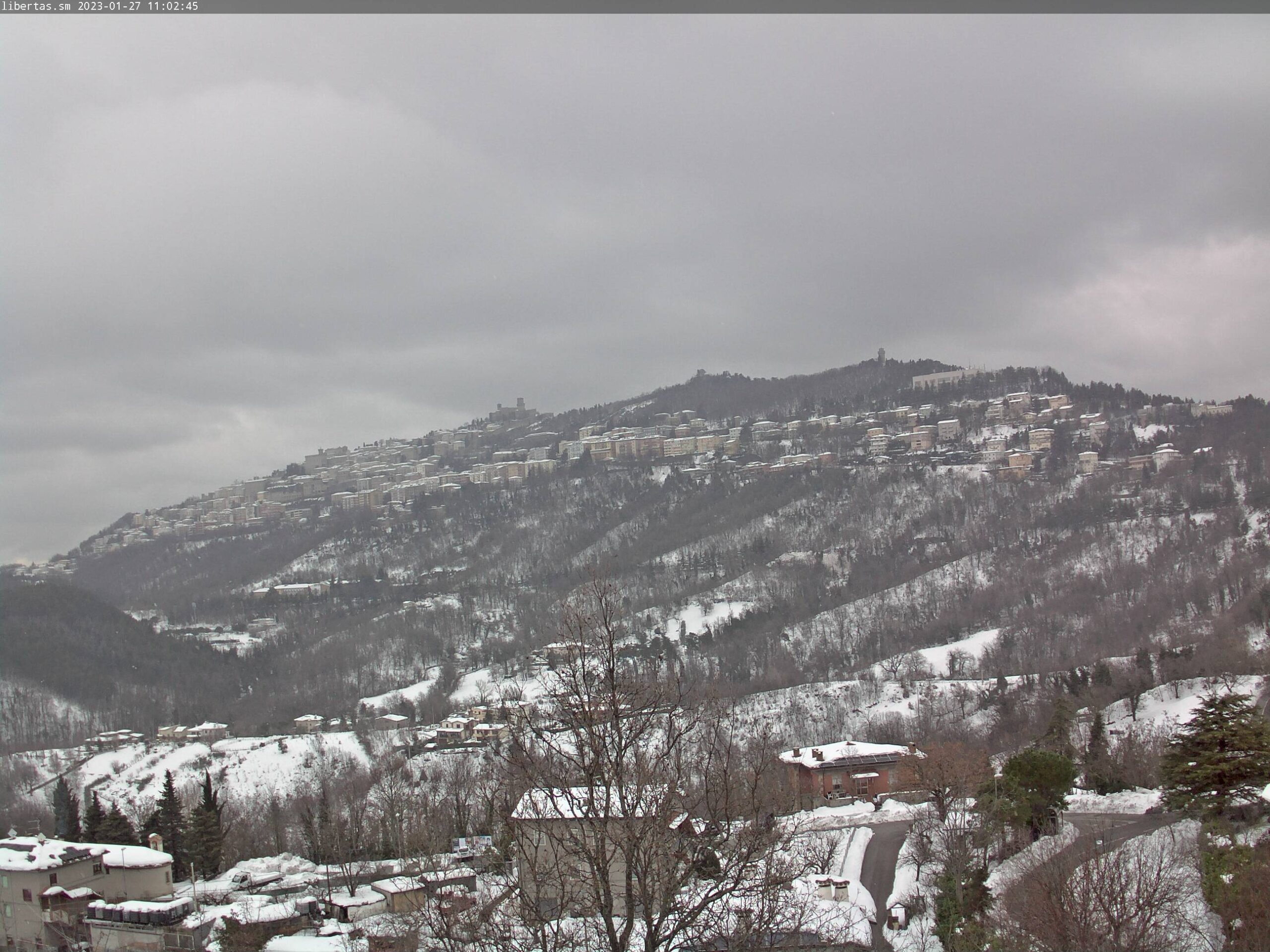 San Marino. Meteo: weekend con venti freddi da nordest, cielo coperto e nevischio