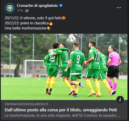 Da ultima con 0 vittorie a primi in campionato, la storia della Cosmos di San Marino diventa virale sul web