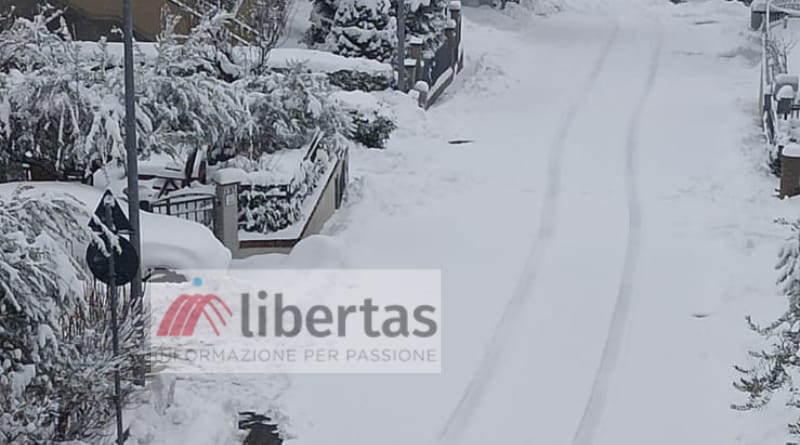 San Marino. Via Guglielmino d’Olanda, la segnalazione: “Servizio rotta neve non ancora attivato”