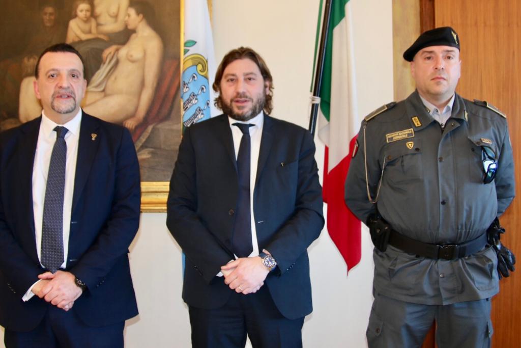San Marino. Il Segretario di Stato Pedini Amati riceve il dirigente superiore della Guardia nazionale ambientale