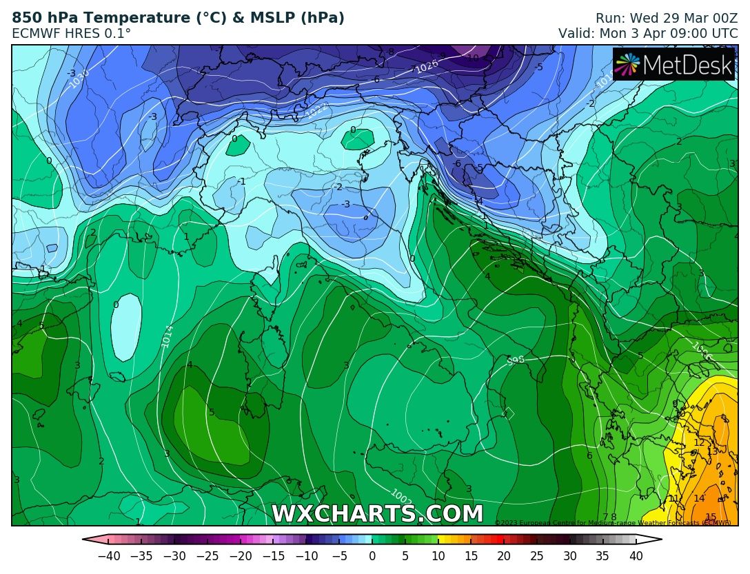 San Marino. Meteo: un nuovo impulso freddo instabile tra domenica e lunedì, si replica come lo scorso weekend