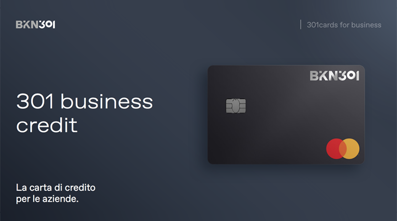 BKN301 lancia 301 business credit, la carta di credito progettata per soddisfare le esigenze dei professionisti e delle imprese