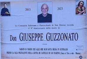 San Marino. Il ricordo di don Giuseppe Guzzonato nel decimo anniversario della scomparsa