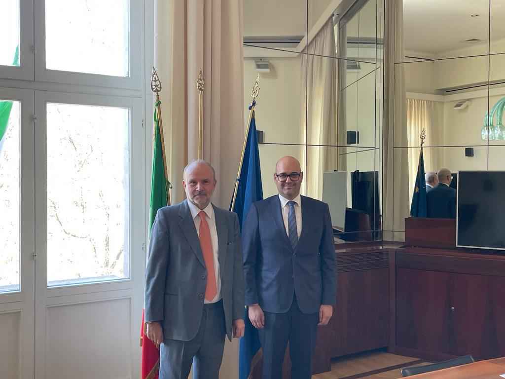 San Marino. Il Segretario di Stato Roberto Ciavatta ha incontrato a Roma il Ministro della Salute italiano Orazio Schillaci