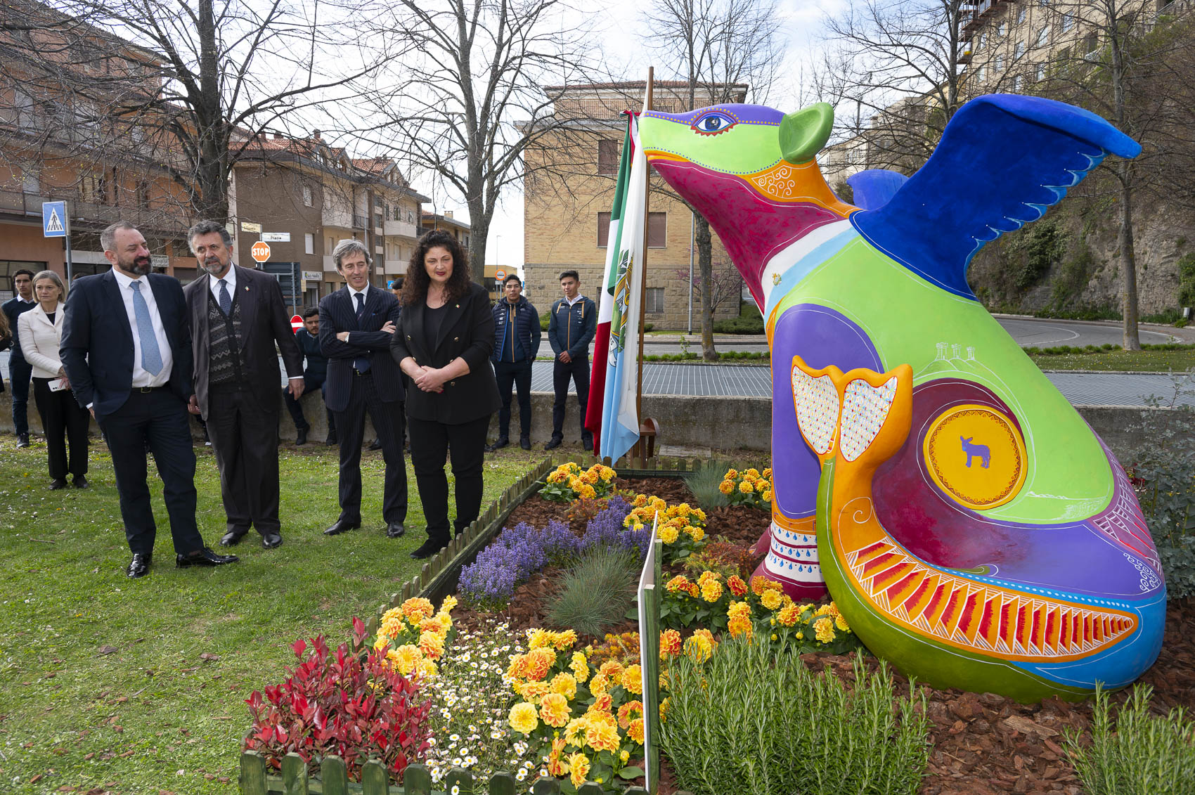 Una statua per celebrare i primi 15 anni di amicizia tra San Marino e Messico