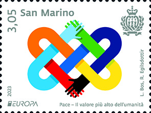 Il francobollo di San Marino premiato da PostEurop sarà emesso il prossimo 9 maggio
