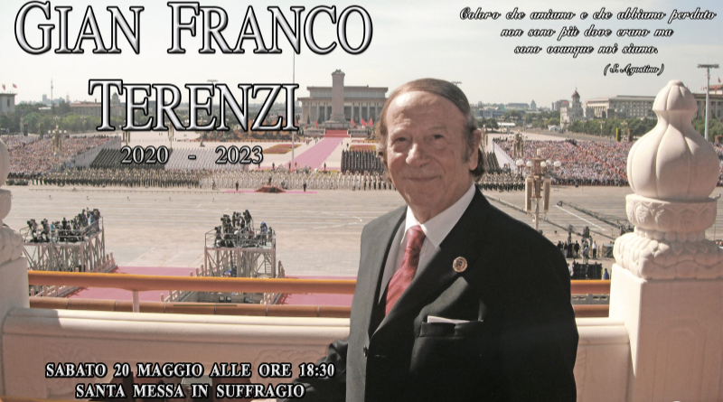 L’Associazione San Marino–Cina ricorda Gian Franco Terenzi a tre anni dalla sua scomparsa