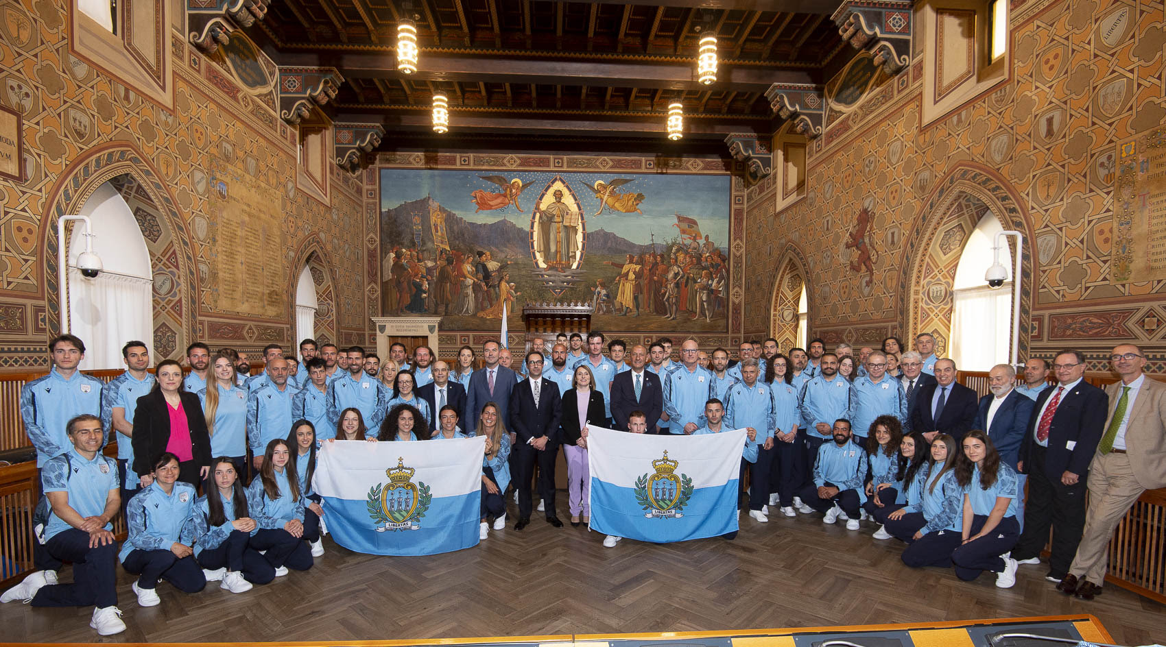 Giochi dei Piccoli Stati d’Europa 2023, ecco le foto più belle della sfilata di San Marino alla cerimonia d’apertura