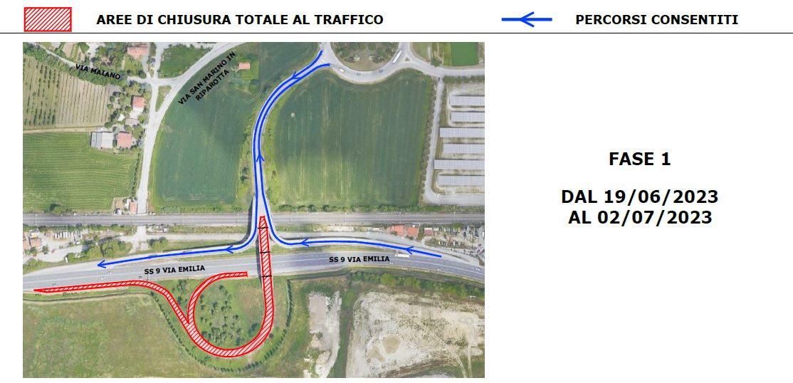 Rimini. Dal 19 giugno chiude per tre settimane il sovrappasso di via San Martino in Riparotta per manutenzione