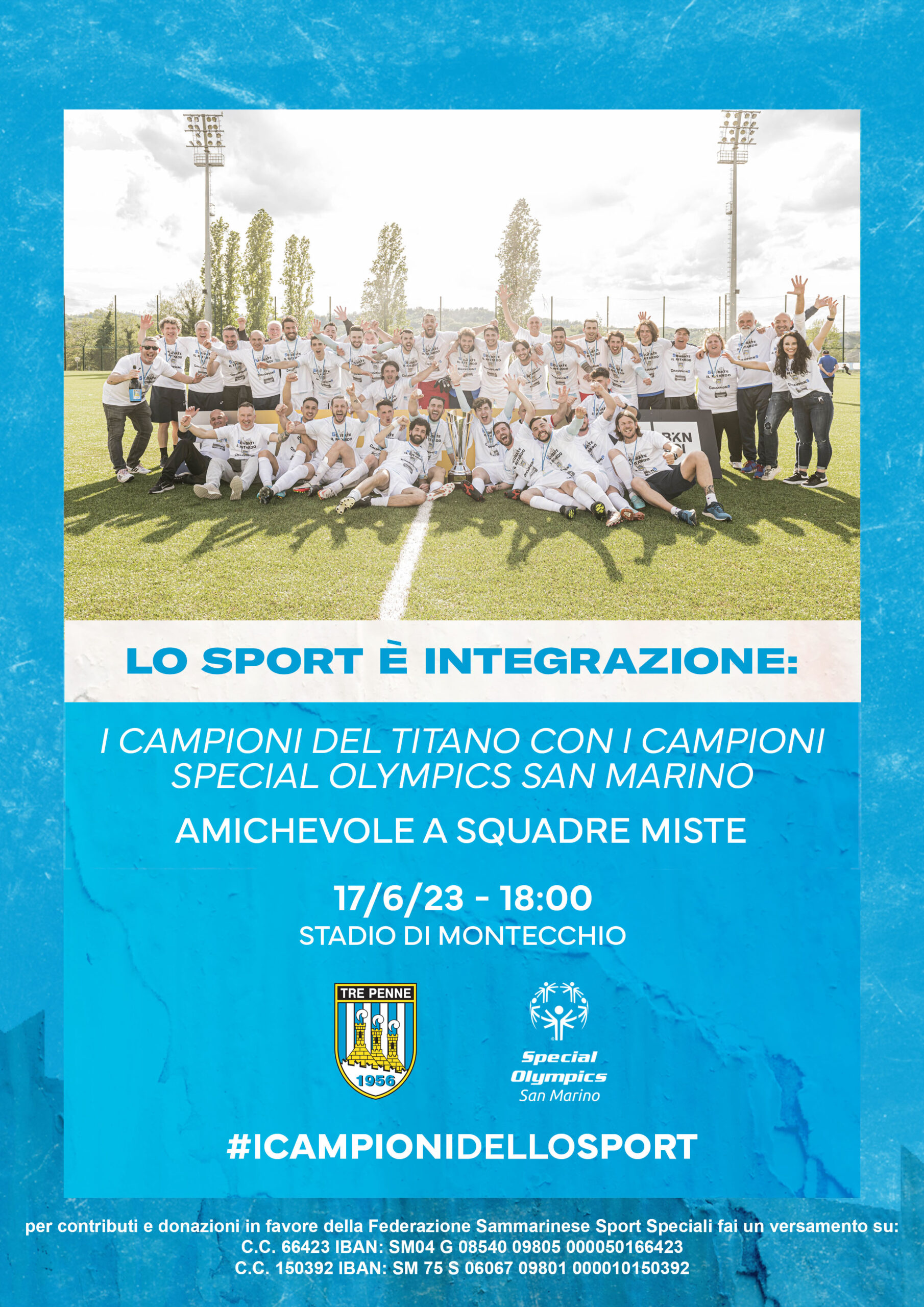 San Marino. Lo sport è integrazione: i campioni del Titano con i campioni Special  Olympics