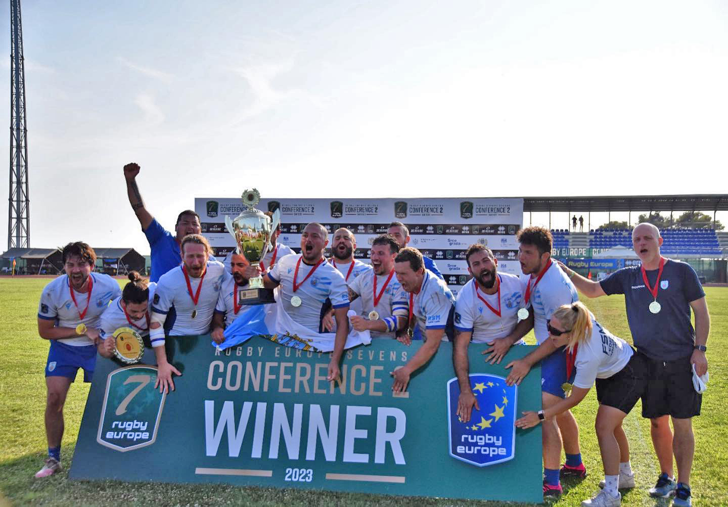Rugby a 7, San Marino vince l’Europeo di categoria e viene promossa in Conference 1 – FOTO